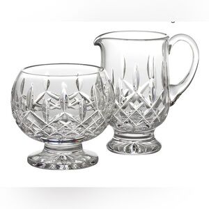 NIB WATERFORD Lismore Footed Sugar & Creamer Set